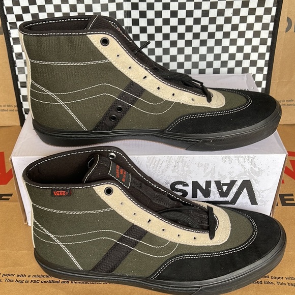 Vans Crockett High Forest/Black Men’s sneakers - Picture 2 of 16